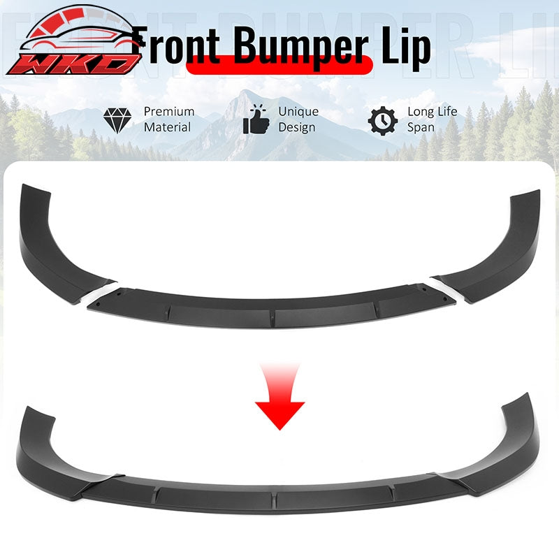Fits 17-21 Grand Cherokee SRT IKON PP Front Bumper Lip Chin Spoiler Matte Black