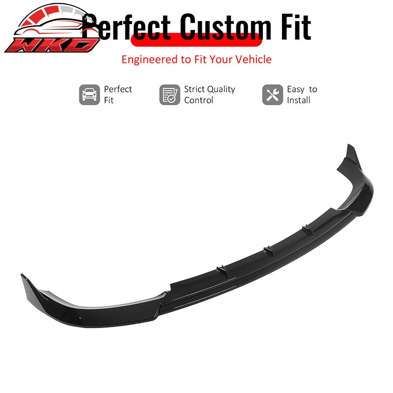 Fits 17-21 Grand Cherokee SRT IKON V3 Front Bumper Lip Chin Spoiler Gloss Black
