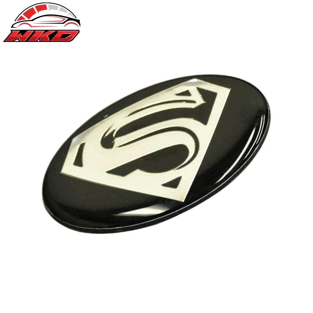 Fits Chrysler 300 VIP Front Center Grille New Black Super S Logo Emblem Badge