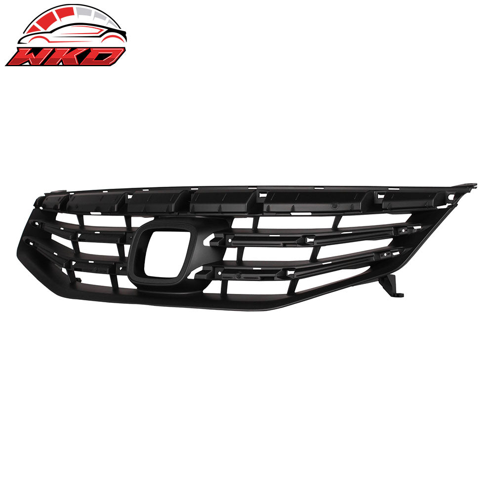 Fits 11-12 Honda Accord Sedan OE Style Front Bumper Upper Grille Cover Black ABS