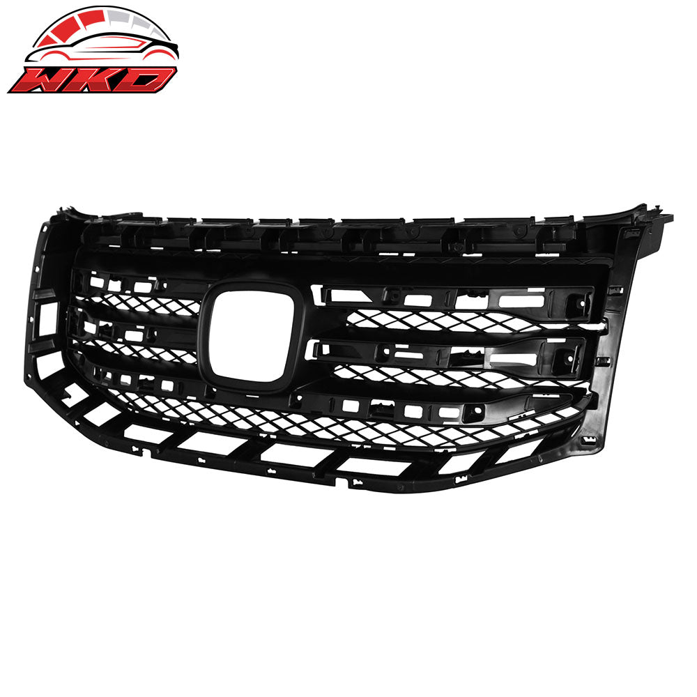 Fits 12-15 Honda Pilot OE Style Front Bumper Upper Grille Cover Grill Black ABS