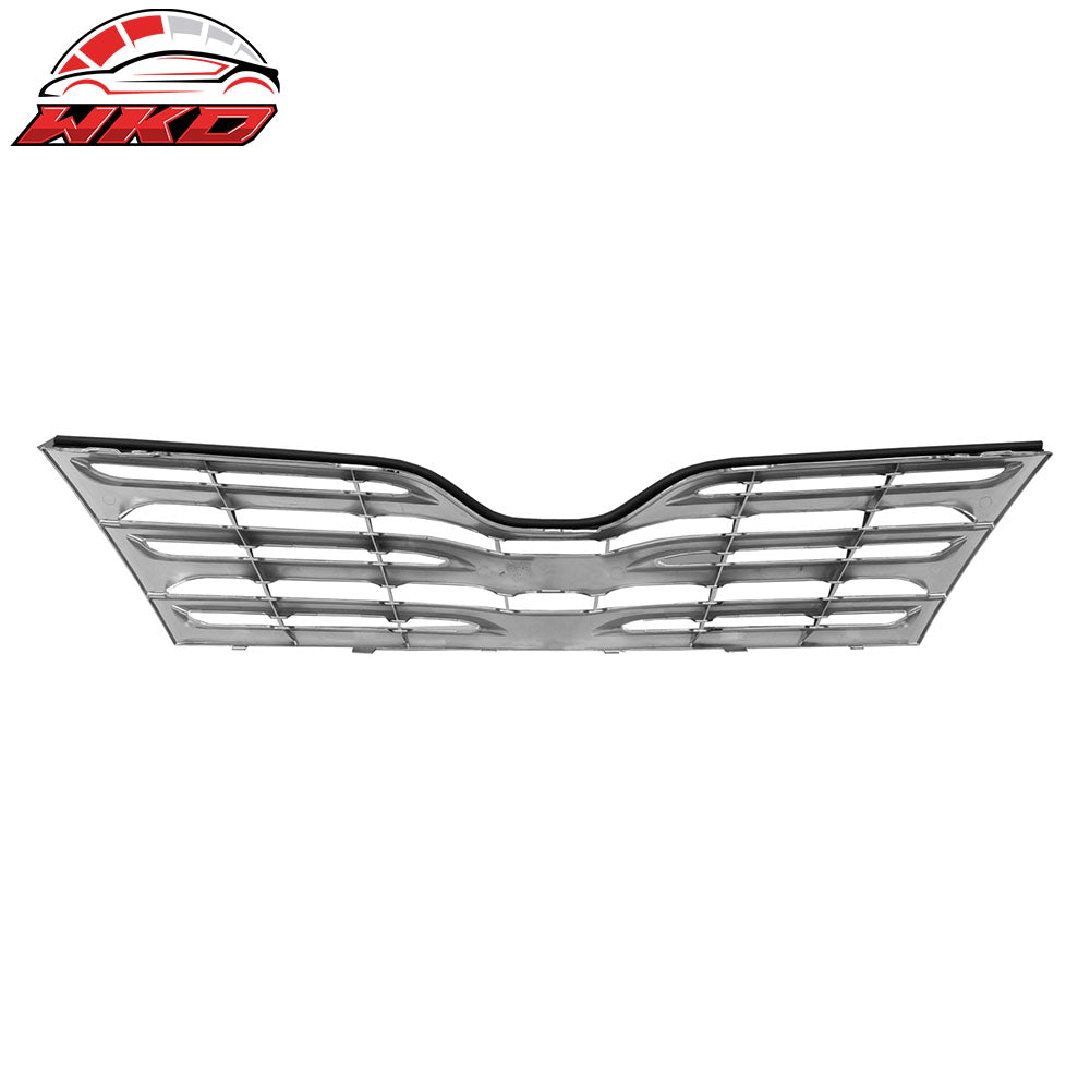 Fits 09-12 Toyota Venza Chrome OE Style Front Bumper Upper Grille Cover - ABS