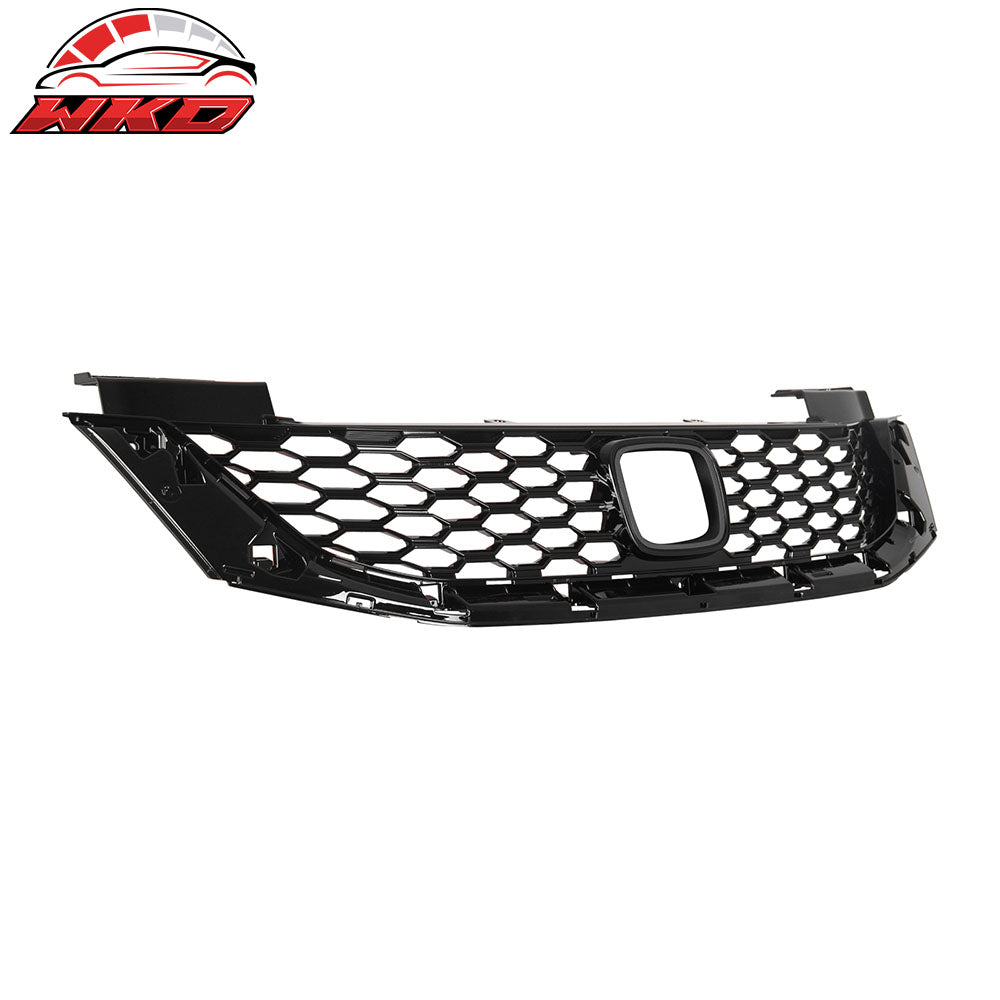 Fits 13-15 Honda Accord Coupe OE Style Front Bumper Upper Grille Mesh Grill ABS
