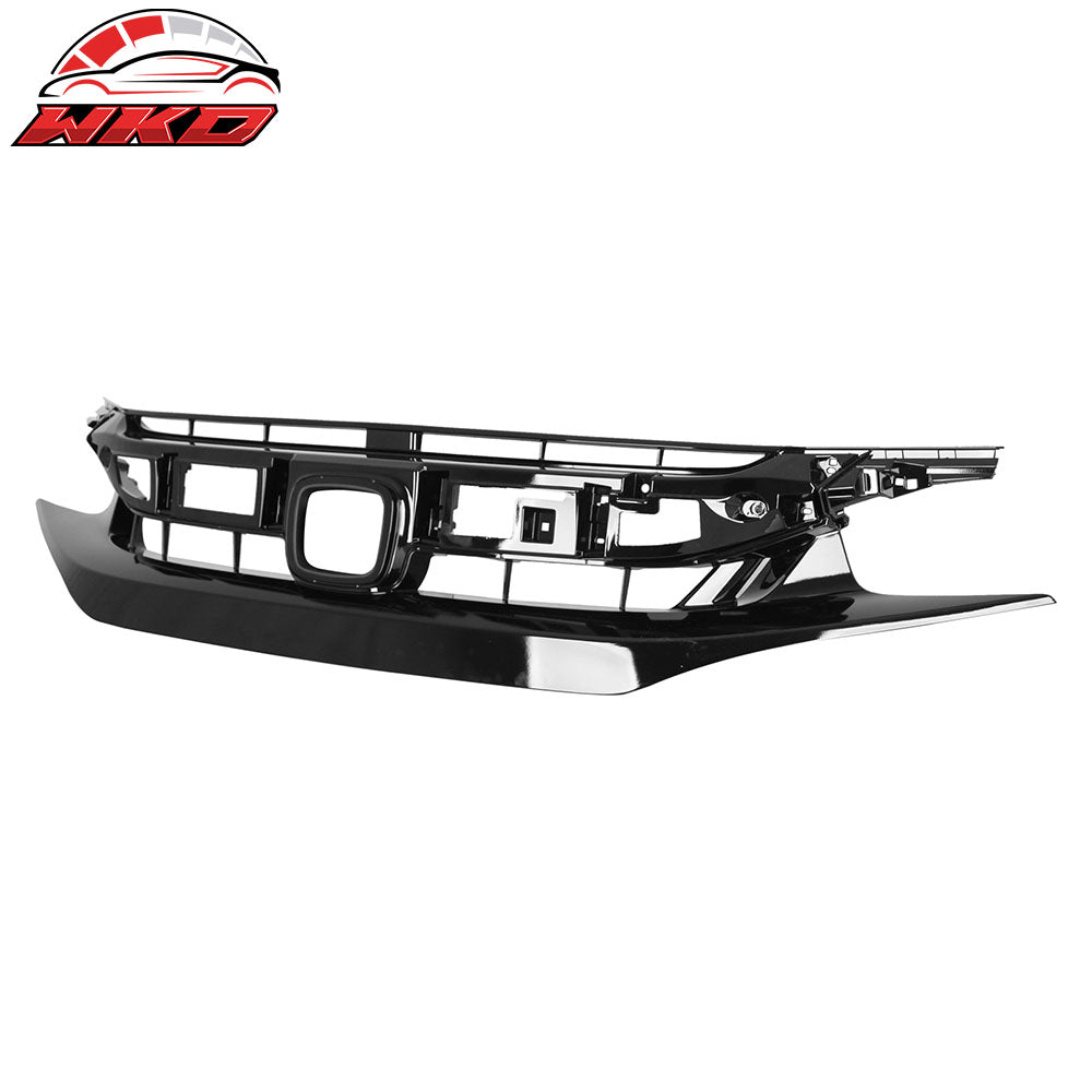 Fits 19-21 Honda Civic Sport Coupe Sedan OE Style Front Bumper Upper Grille ABS