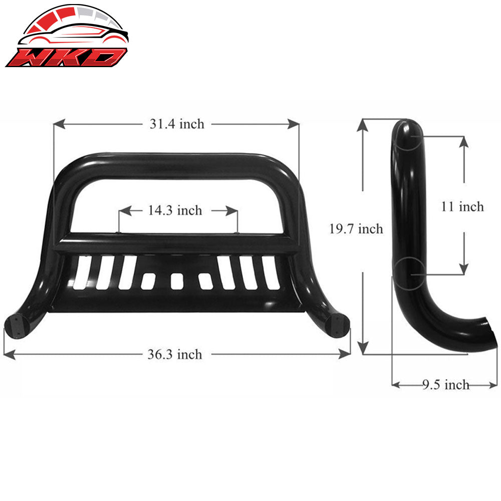 Fits 07-14 Silverado Sierra 2500 3500HD Bull Bar Front Bumper Push Grille Guard