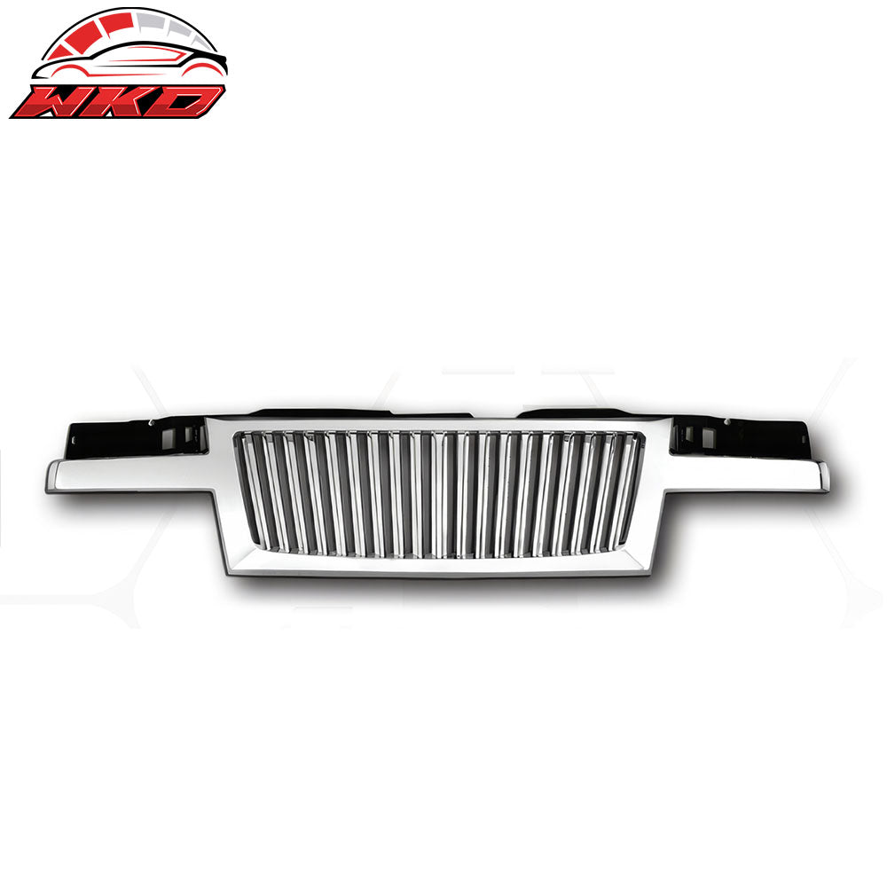 04-12 Chevrolet Colorado ABS Front Bumper Grille Guard Cover Grill - Chrome | Wholesale
