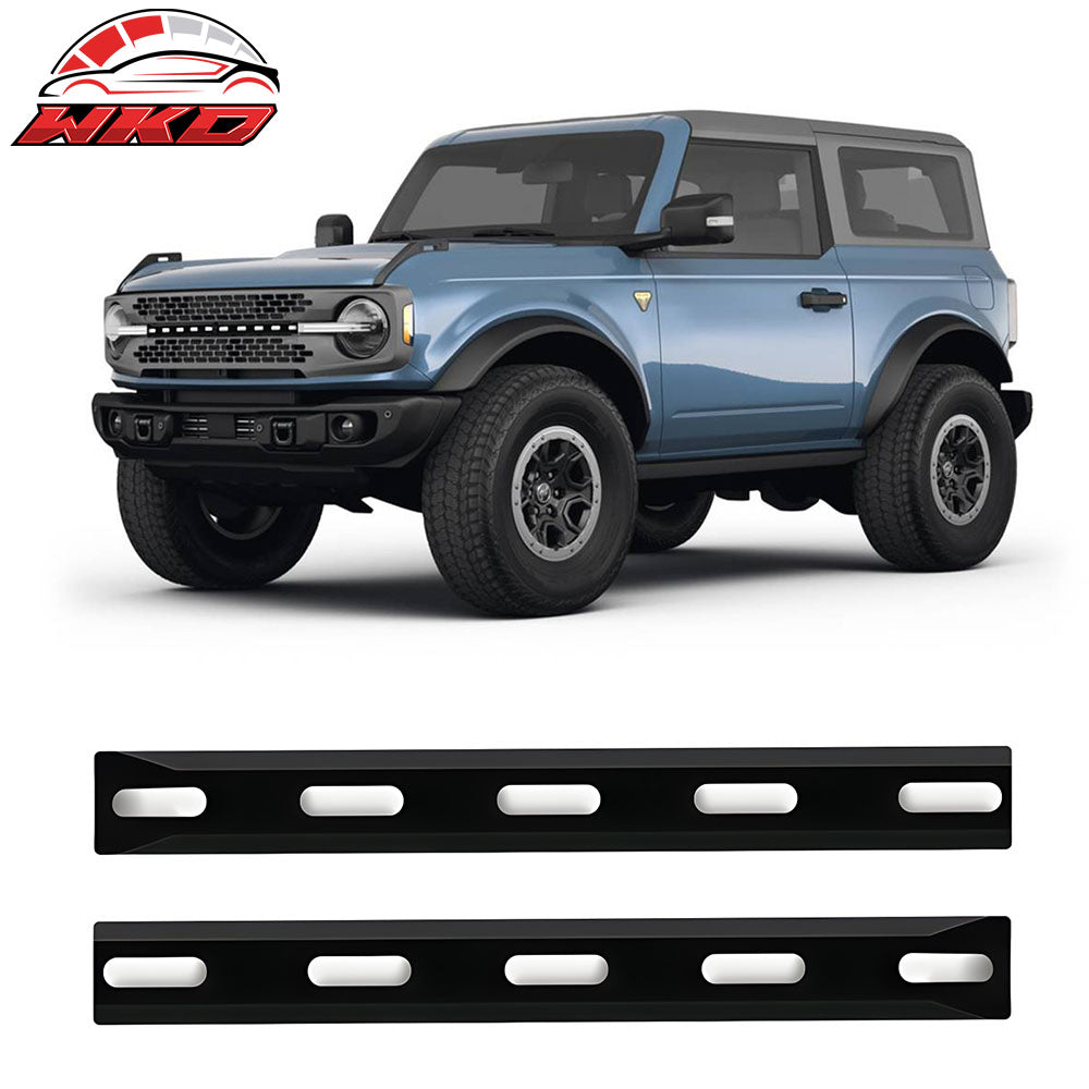 Fits 21-25 Ford Bronco 2/4 Door Black Front Grille Light Strip LED Dynamic Lamps