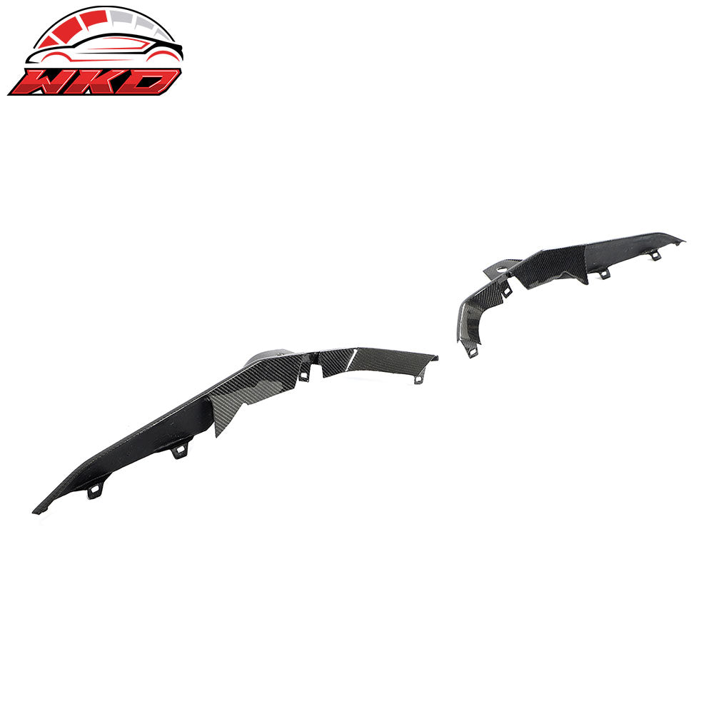 Fits 23-25 Chevy Corvette C8 Z06/E-Ray/ZR1 Grille Trim Carbon Fiber 2PC Overlay