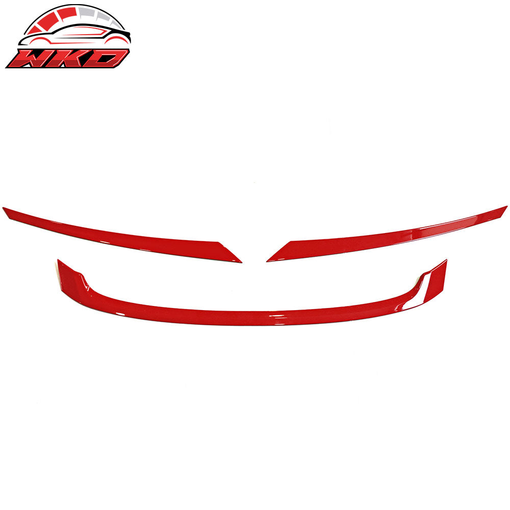 16-21 Honda Civic Type R Style Red Grille Trim 3Pc - ABS | Wholesale