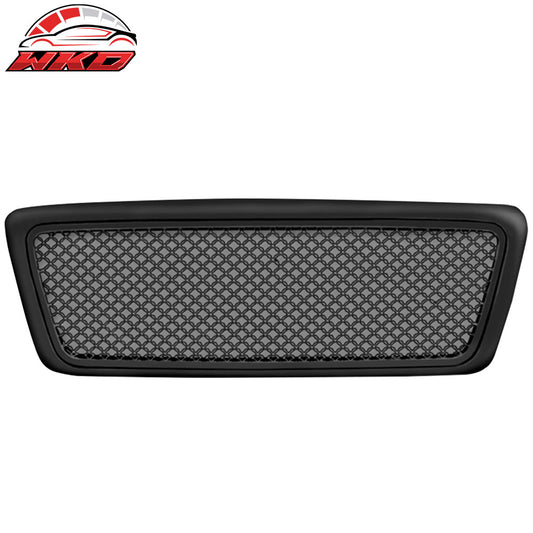 04-08 Ford F-150 Mesh Style Black ABS Front Insert Upper Mesh Grille Cover | Wholesale