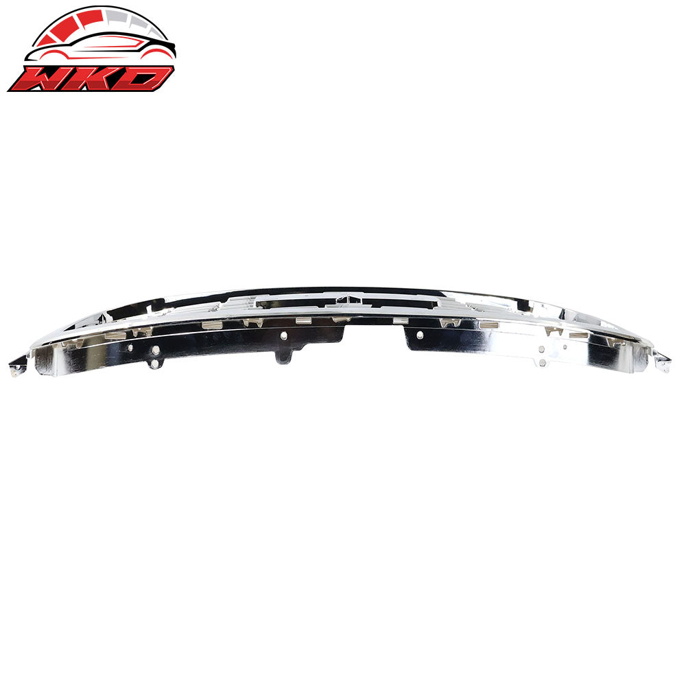 Fits 15-20 GMC Yukon Denali Style Front Bumper Upper Mesh Grille Chrome ABS