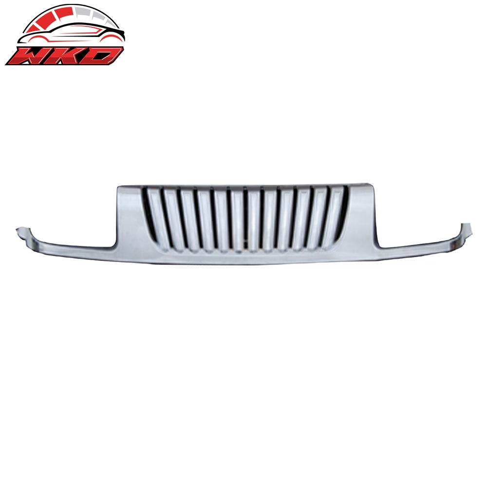 2002-04 Nissan Xterra Vertical Style Chrome ABS Front Insert Upper Mesh Grille | Wholesale