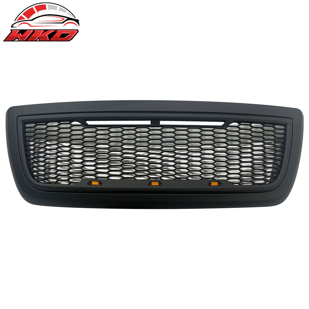 2010-18 Dodge Ram 2500 Raptor Inspired Style Grille Matte Black w/ Amber LED | Wholesale