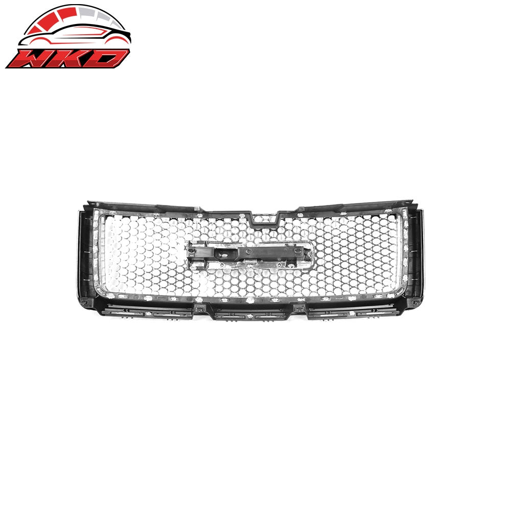 Fits 07-13 GMC Sierra 1500 Front Upper Bumper Hood Grille Grill + Molding ABS