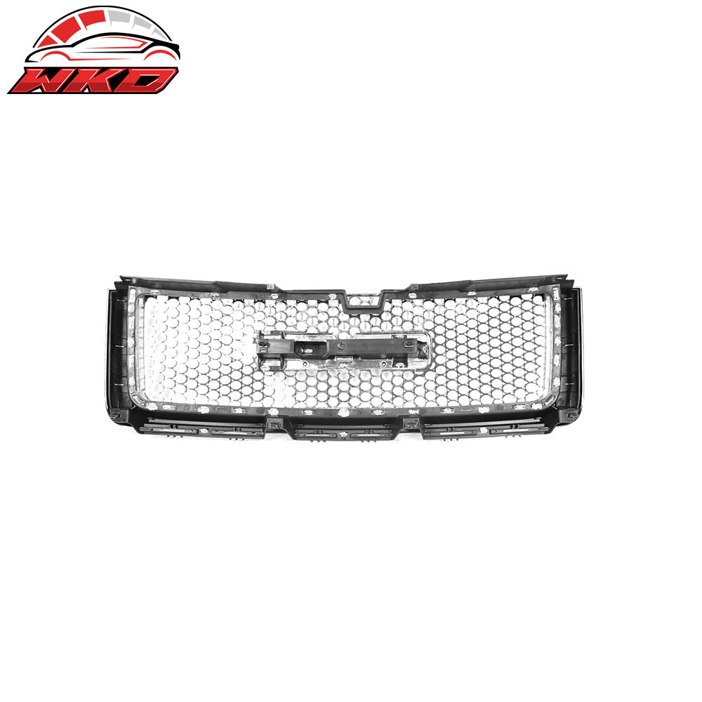 Fits 07-13 GMC Sierra 1500 Front Upper Bumper Hood Grille Grill + Molding ABS