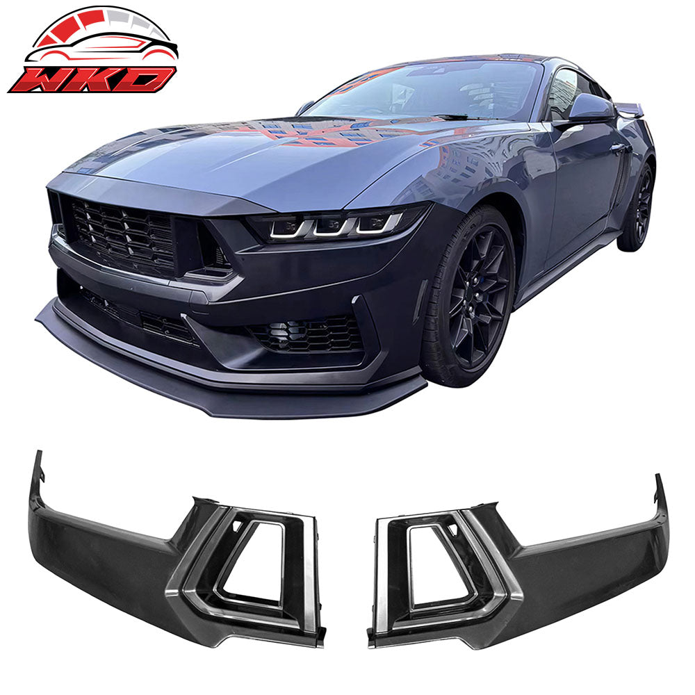 Fits 24-26 Ford Mustang Dark Horse Front Bumper Upper Insert Cover W/ Grille ABS