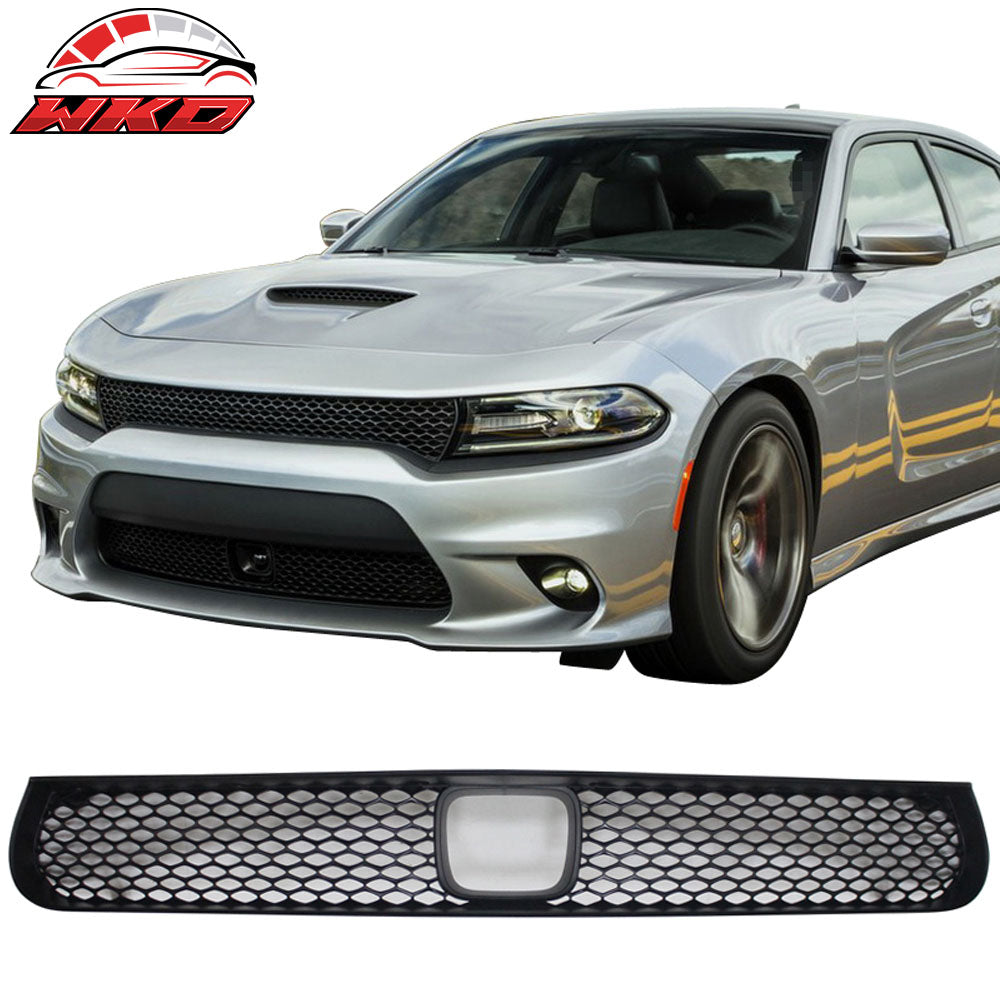 Fit 15-23 Charger SRT8 Front Lower Grille With Adaptive Cruise Control Unpainted