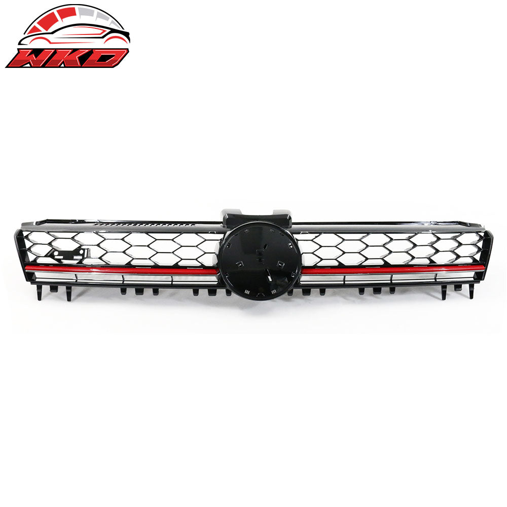 15-17 VW Golf GTI MK7 Mesh Black Red Trim Front Grille Logo Badge Base | Wholesale