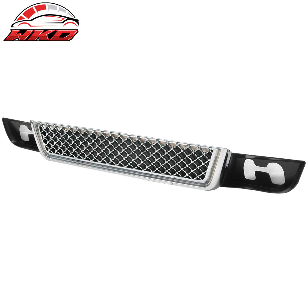 Fits 07-14 GMC Yukon/XL 1500 Front Bumper Hood Mesh Grille Grill Round Hole