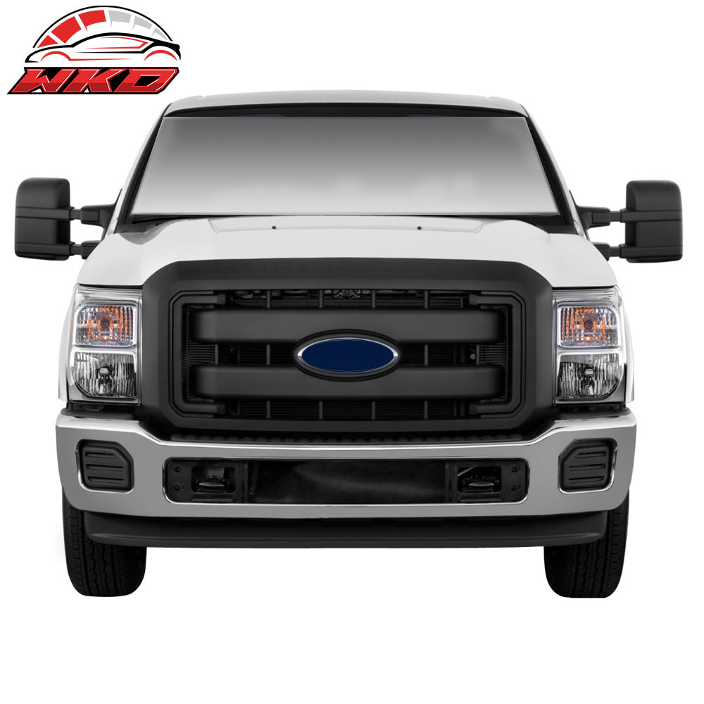 Fits 11-16 Ford F250 F350 F450 F550 Super Duty Grille Overlay Cover Chrome 4PC