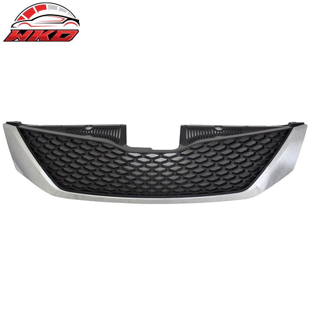 11-17 Toyota Sienna SE Style Front Upper Mesh Grill Chrome Black | Wholesale