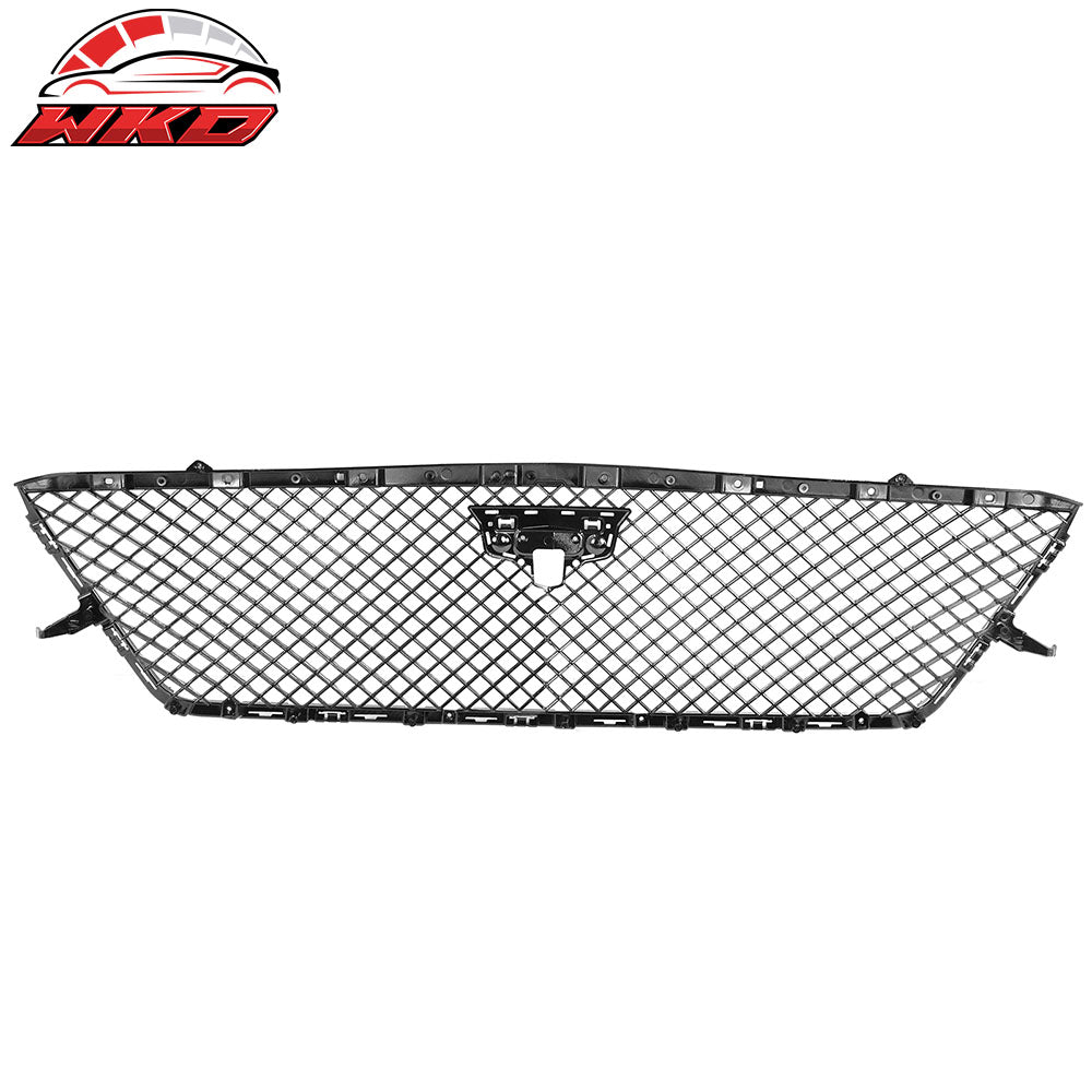 Fits 19-20 Cadillac CT6 V Style Front Bumper Hood Grill Grille ABS Gloss Black