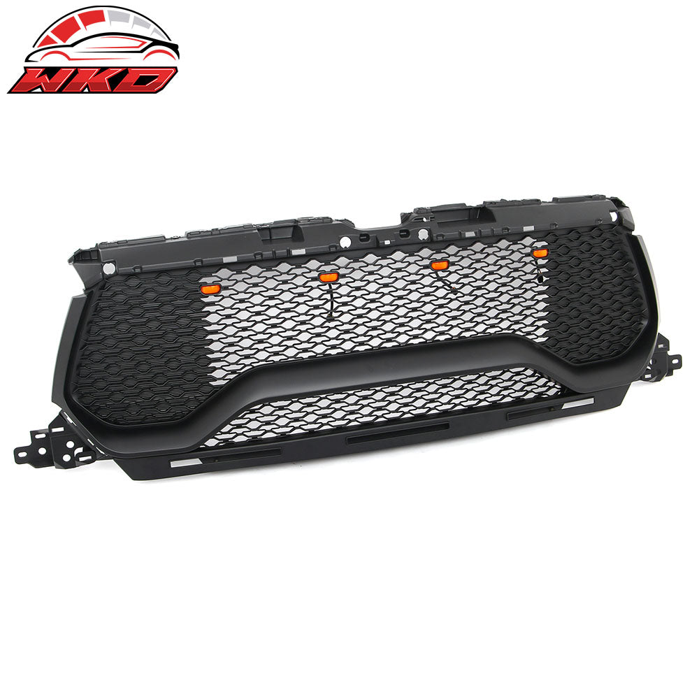 Fits 19-24 Ram 1500 Bighorn Rebel HFE Laramie TRX Style Front Grille Matte Black