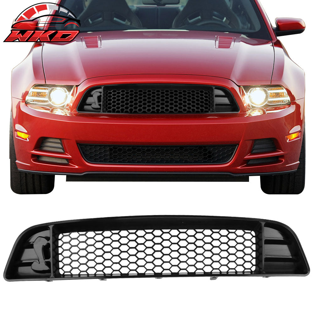 Fits 13-14 Ford Mustang Shelby Style Front Bumper Upper Mesh Grille Grill