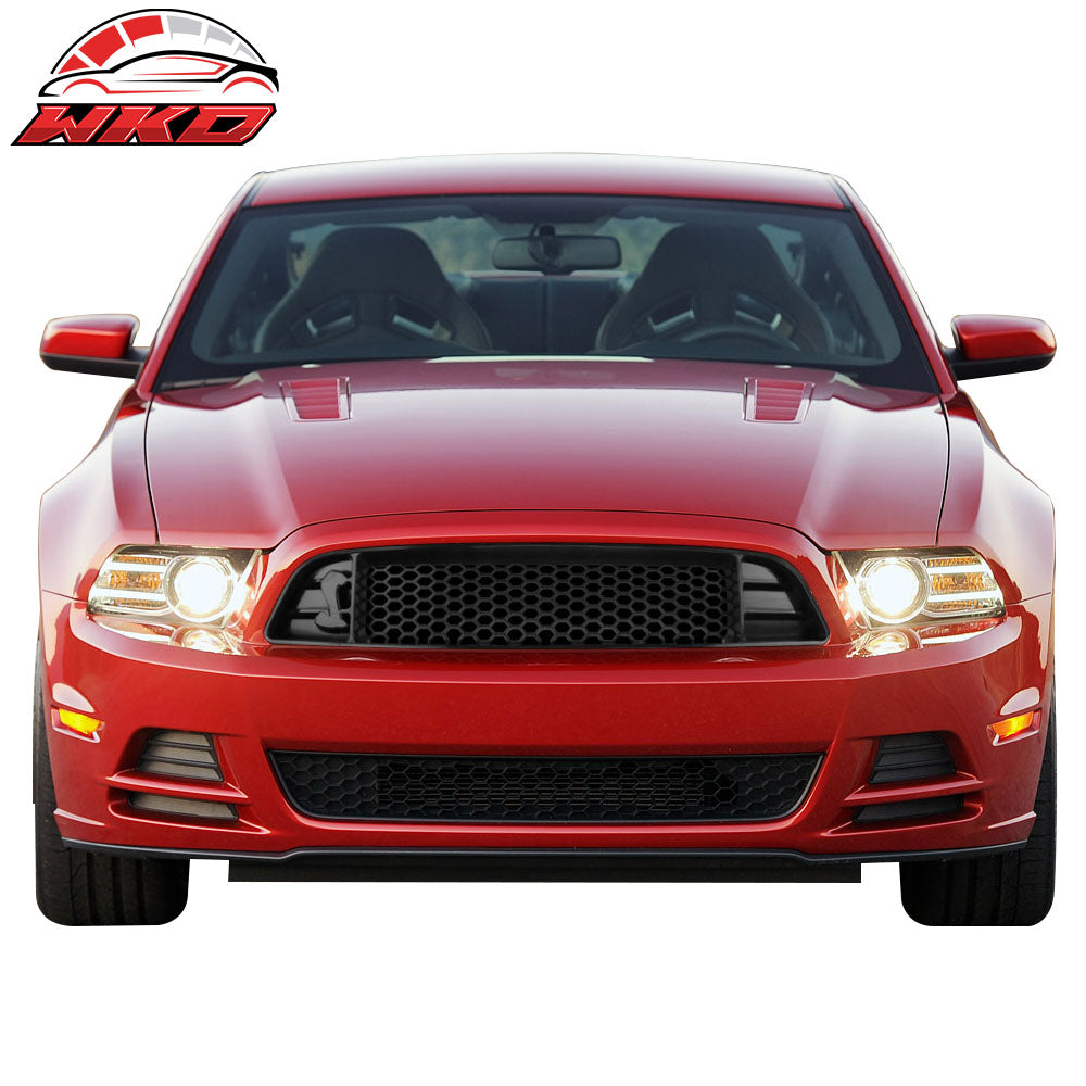 Fits 13-14 Ford Mustang Shelby Style Front Bumper Upper Mesh Grille Grill