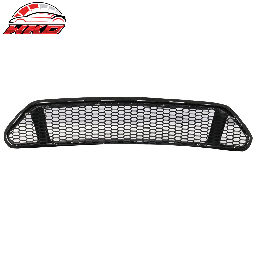 Fits 15-17 Ford Mustang IKON Style PP Front Bumper Upper Mesh Grille Unpainted