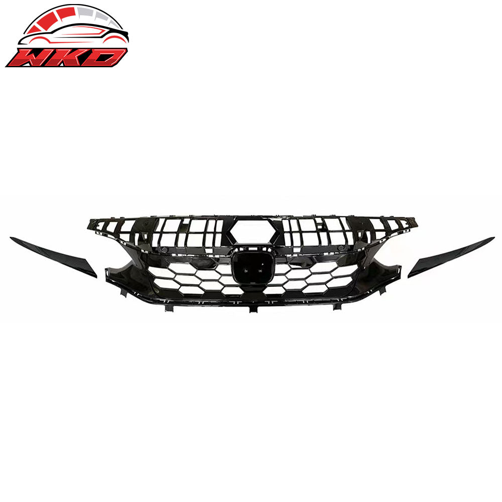 Wholesale For 22-24 Honda Civic Hatchback & Si OE Style Front Upper Grille Gloss Black ABS