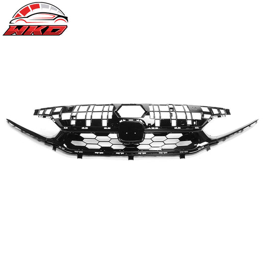 Wholesale 22-24 Honda Civic Sedan Gloss Black Si Style Upper Mesh Grille Grill ABS