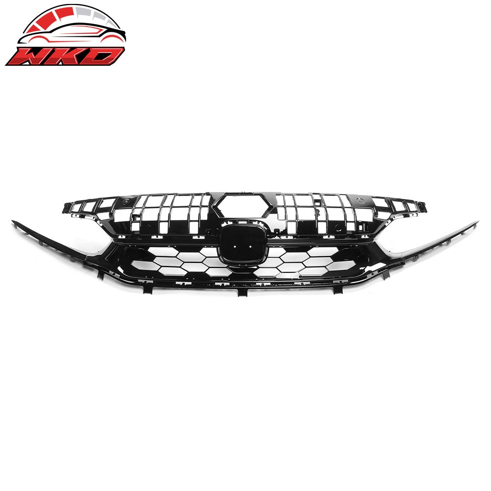 Wholesale 22-24 Honda Civic Sedan Gloss Black Si Style Upper Mesh Grille Grill ABS