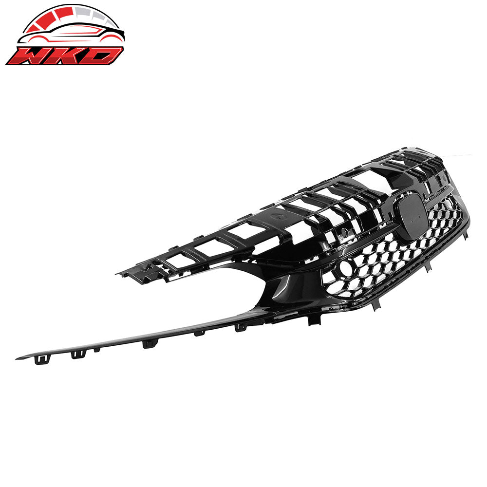 Fits 22-24 Honda Civic Sedan Gloss Black Type R Style Honeycomb Front Grille ABS