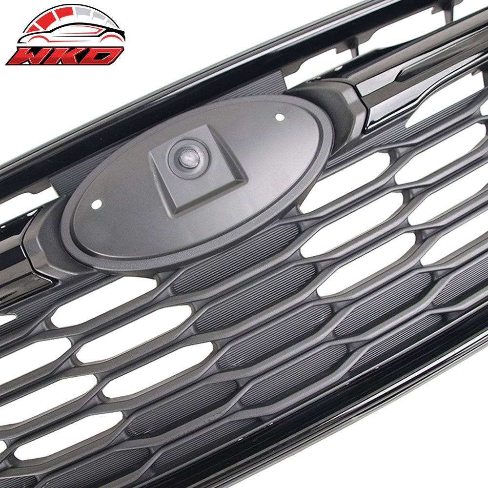 Fits 17-19 Subaru Impreza OE Style Front Bumper Upper Grille ABS Gloss Black