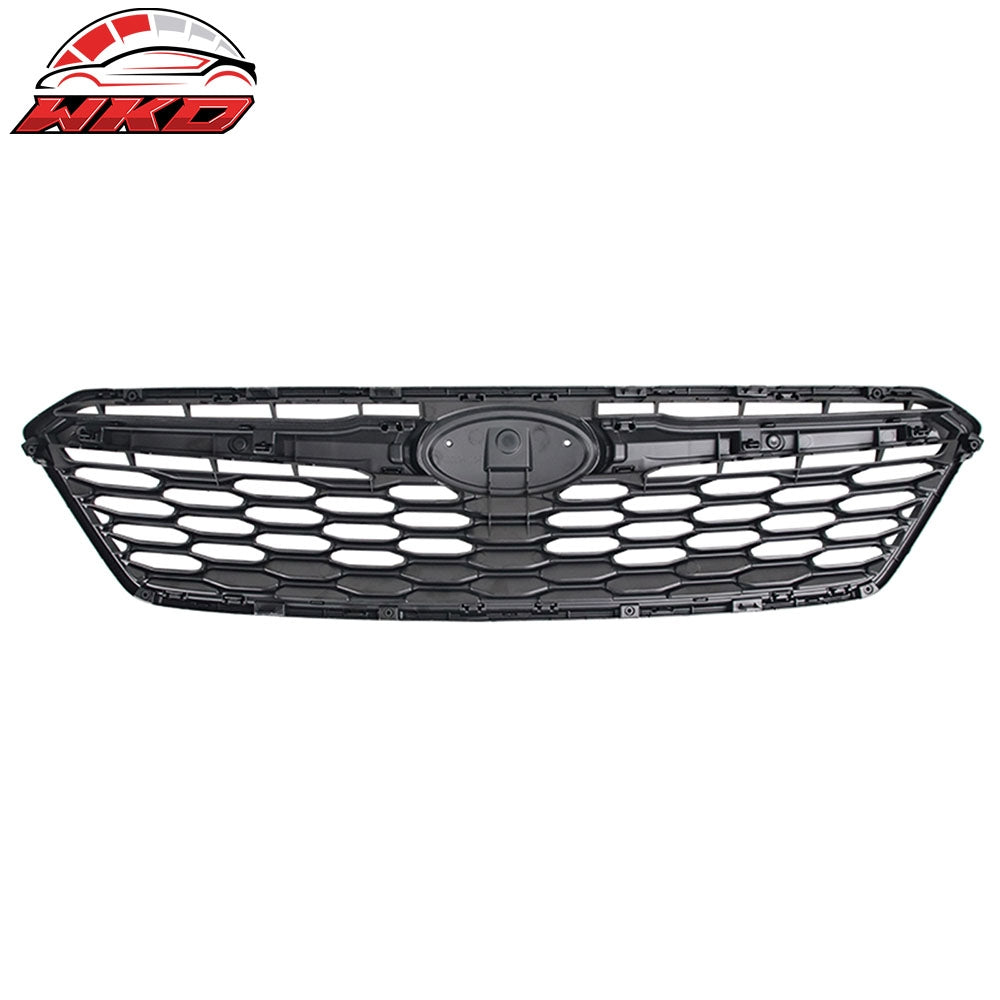 Fits 17-19 Subaru Impreza OE Style Front Bumper Upper Grille ABS Gloss Black