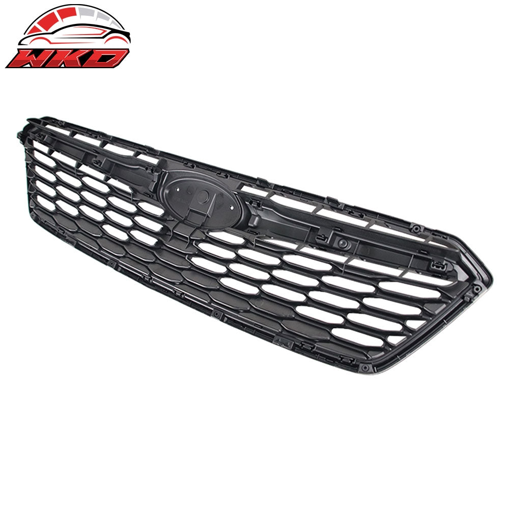 Fits 17-19 Subaru Impreza OE Style Front Bumper Upper Grille ABS Gloss Black