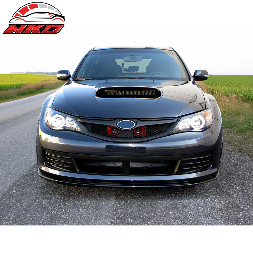 Fits 08-10 Subaru Impreza WRX Hatchback OE Style Front Bumper Grille Gloss Black