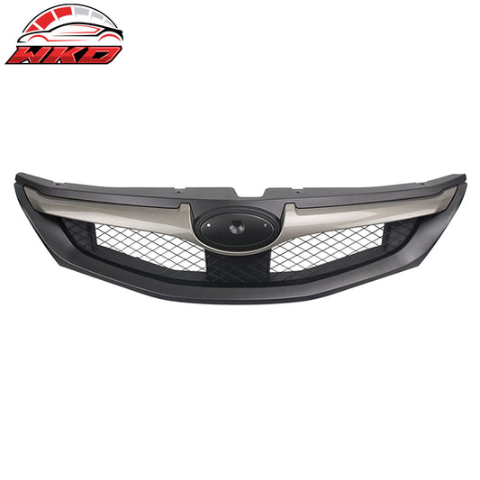 2008-10 Subaru Impreza WRX Hatchback OE Front Grille Matte Black W/ Silver | Wholesale