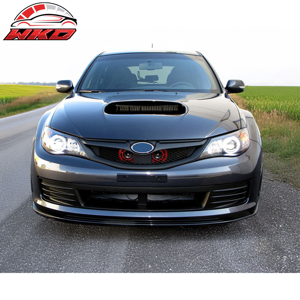 Fits 08-10 Subaru Impreza WRX Hatchback OE Style Front Bumper Grille Matte Black