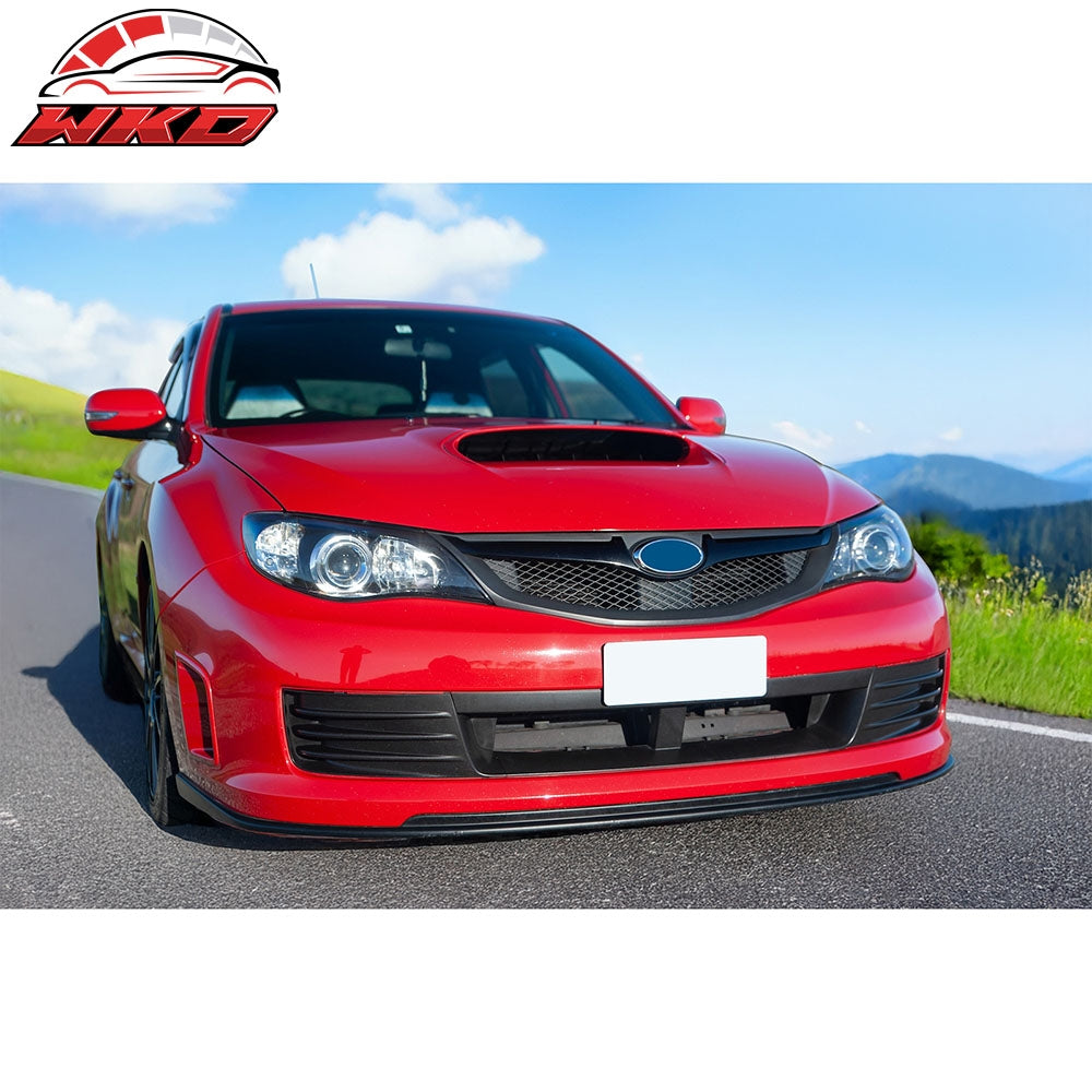 Fits 08-10 Subaru Impreza WRX Hatchback OE Style Front Bumper Grille Matte Black