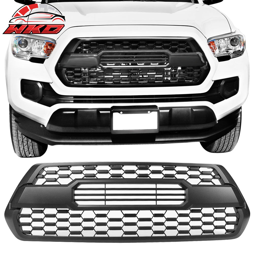Fits 16-23 Toyota Tacoma TRD TP Style Front Grille Mesh Insert Unpainted ABS
