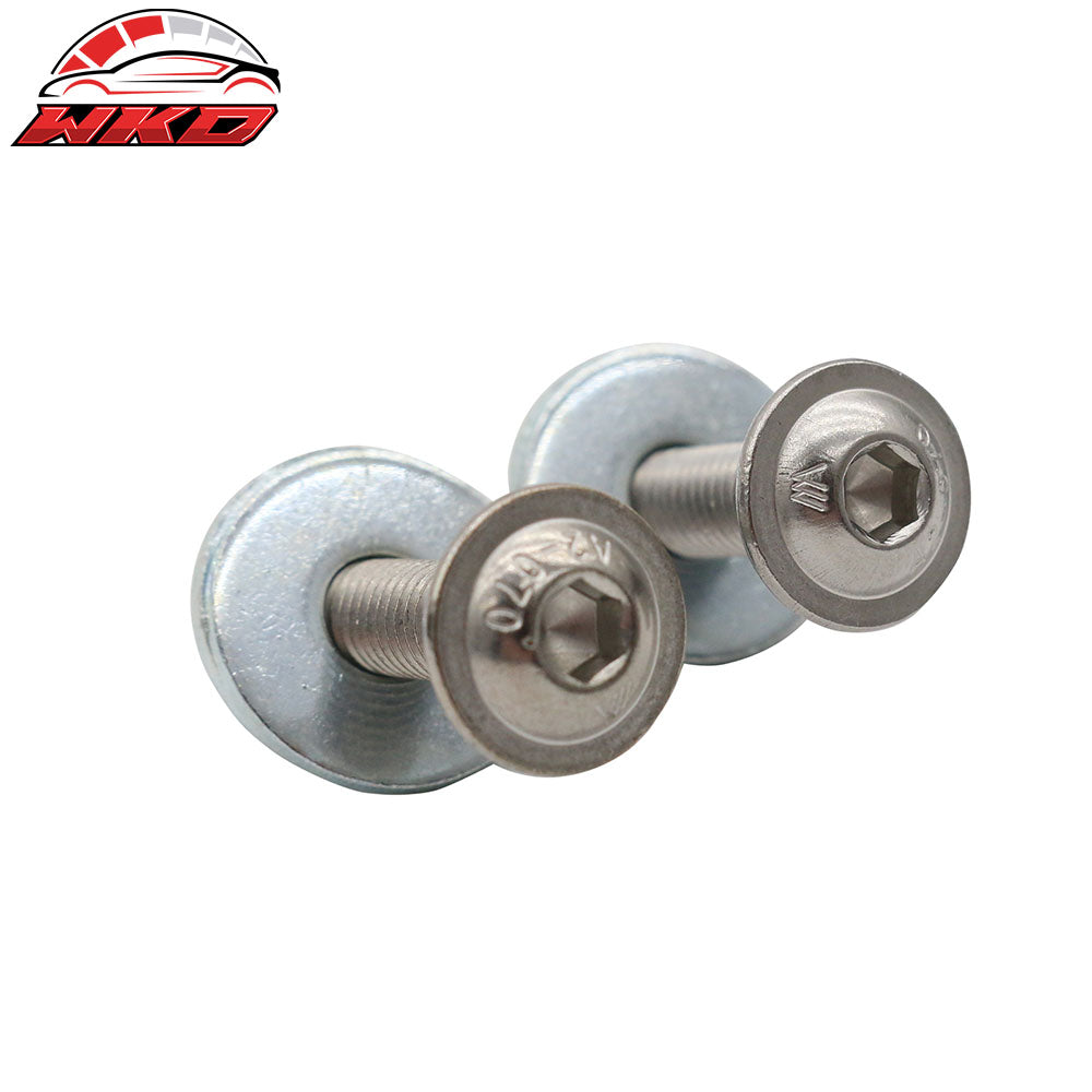 Front Splitter Lip Side Skirt Extension Hardware Kit M6 Bolts Nuts Washers Drill