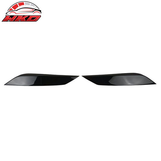 03-09 Nissan 350Z Headlight Eyelids Eyebrow ABS Painted #KH3 Black Obsidian | Wholesale