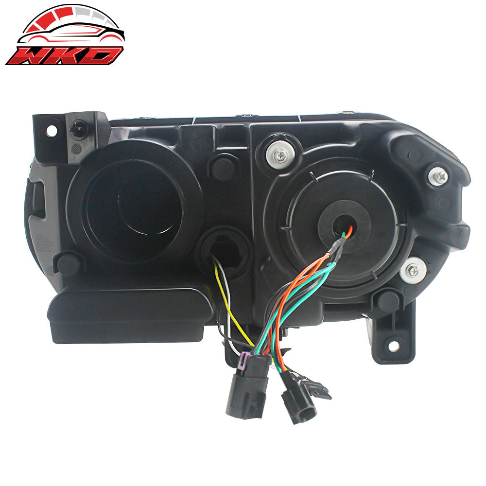 Fits 08-14 Dodge Challenger Projector Headlights with Sequentail Dual Beam Pair