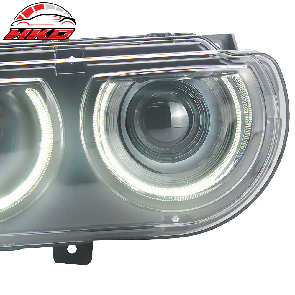 Fits 08-14 Dodge Challenger Projector Headlights with Sequentail Dual Beam Pair