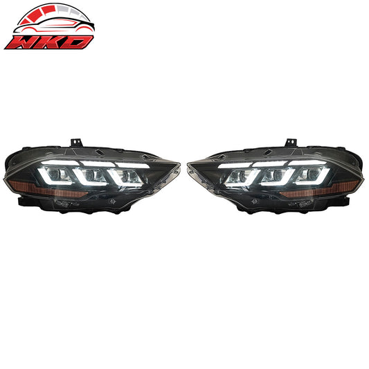 18-23 Ford Mustang EcoBoost V6 GT 2024 Style Switchback Headlight Lamp Pair | Wholesale