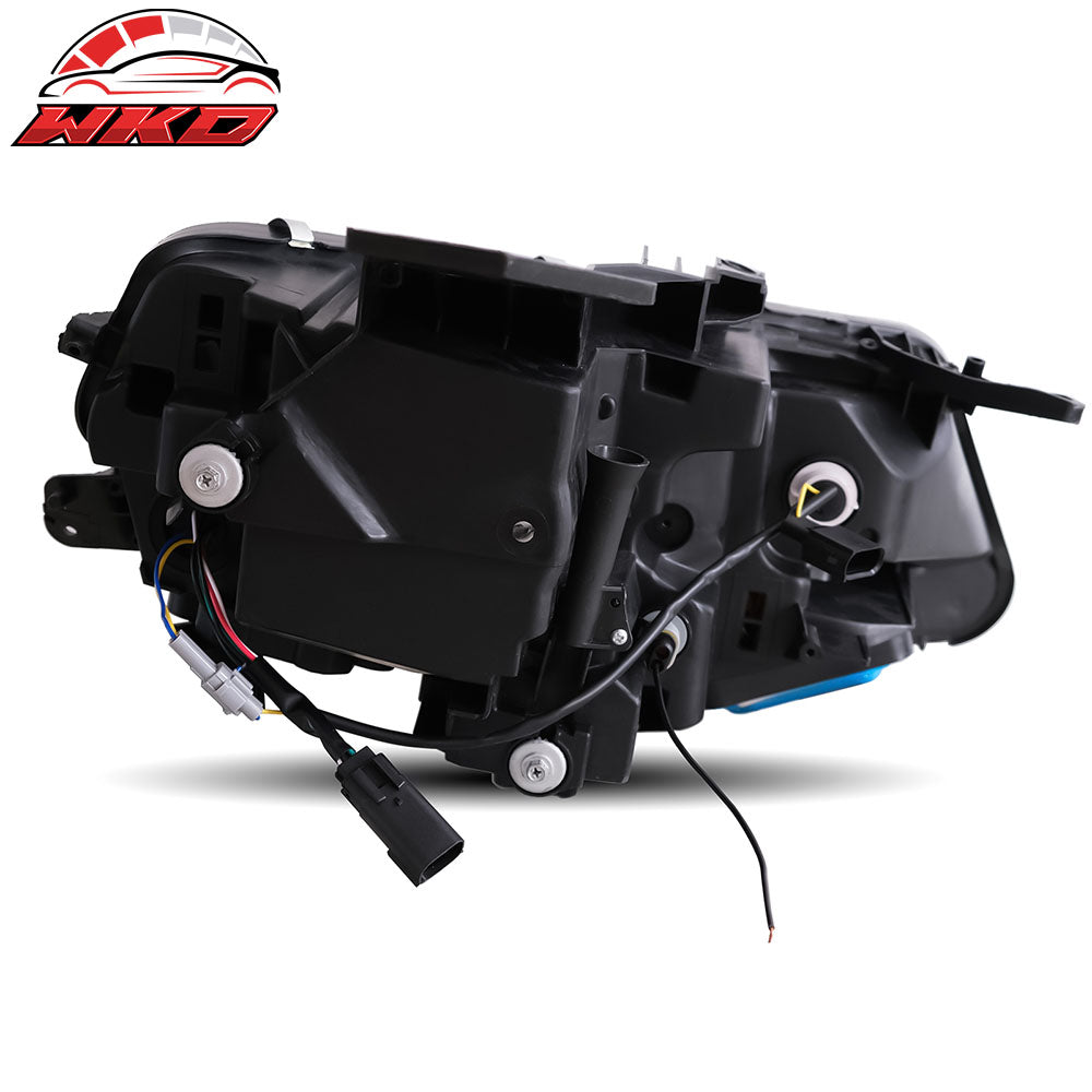 Fits 16-18 Chevy Camaro Projector LED Headlights Front Lights Clear Lens Pair