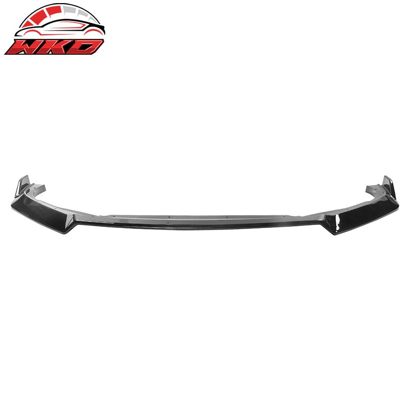 Fits 18-20 Honda Accord 10th Gen IKON V3 3PCS Front Bumper Lip PP Gloss Black