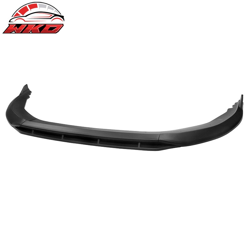 Fits 23-26 Honda Accord 11th IKON V1 Style Matte Black Front Bumper Lip PP 4PCS